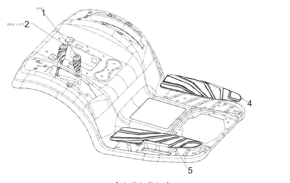Grip And Footpads Diagram and Parts List for XT1-LT46KH (13APA9TTA10)(2023) Cub Cadet Lawn Tractor